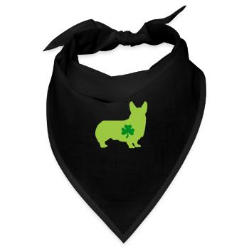 Corgi - Bandana - Schwarz - Vorne