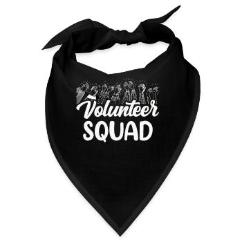 Ehrenamtliche Team Freiwilliger Beruf Freiwillig - Bandana - Schwarz - Vorne