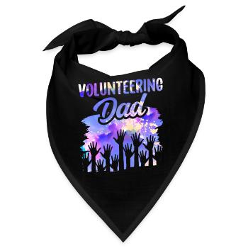 Ehrenamtlicher Vater Beruf Freiwilliger Freiwillig - Bandana - Schwarz - Vorne