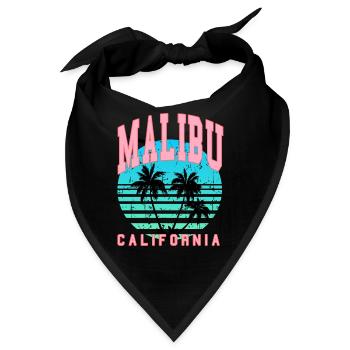 malibu palmen California - Bandana - Schwarz - Vorne