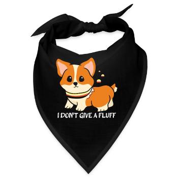 Ich Gebe Keinen Süßen Fluff Corgi-Hundebesitzer - Bandana - Schwarz - Vorne