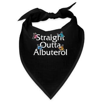 Atemtherapeutenhemd, Straight Outta - Bandana - Schwarz - Vorne