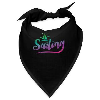 Sailing Segeln Boot Wassersport Freizeit - Bandana - Schwarz - Vorne