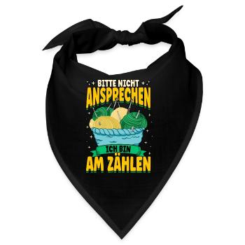 Häkeln - Bandana - Schwarz - Vorne