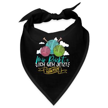 Häkeln - Bandana - Schwarz - Vorne