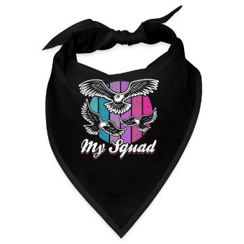 Raubvogel lustige Falkner Spruch Jagd design - Bandana - Schwarz - Vorne