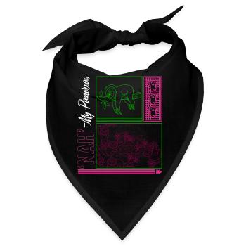 Atemtherapeutenhemd, nein Meine Bauchspeicheldrüse - Bandana - Schwarz - Vorne