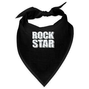 Rock Star Musikstil Genre Gitarre Rockband - Bandana - Schwarz - Vorne