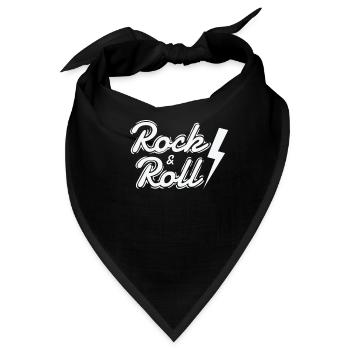 Rock & Roll Musikstil Genre Gitarre Rockband - Bandana - Schwarz - Vorne