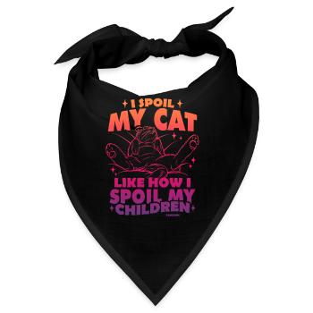 Katzenmama - Bandana - Schwarz - Vorne