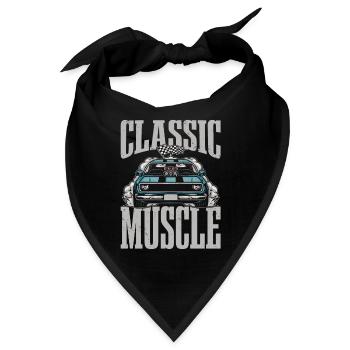 Klassisches Muscle-design Für Alle Race-fans. - Bandana - Schwarz - Vorne