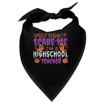 Ghost Pumpkin Highschool Teacher Halloween - Bandana - Schwarz - Vorne