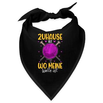 Häkeln - Bandana - Schwarz - Vorne