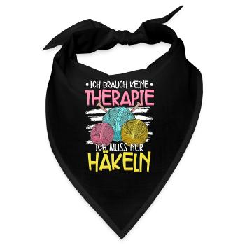 Häkeln - Bandana - Schwarz - Vorne