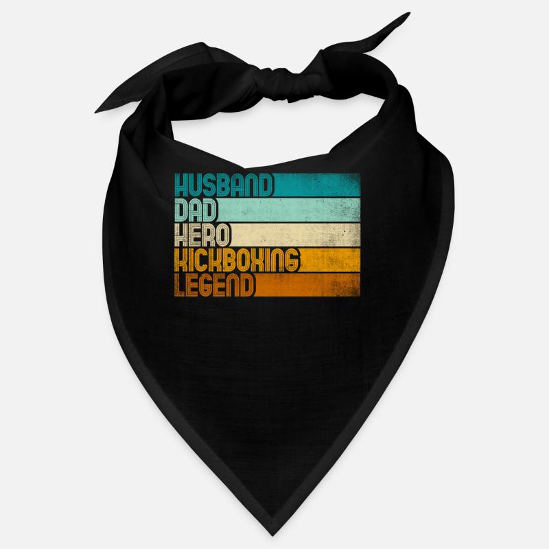 Retro Husband Dad Hero Kickboxing Legend Bandana