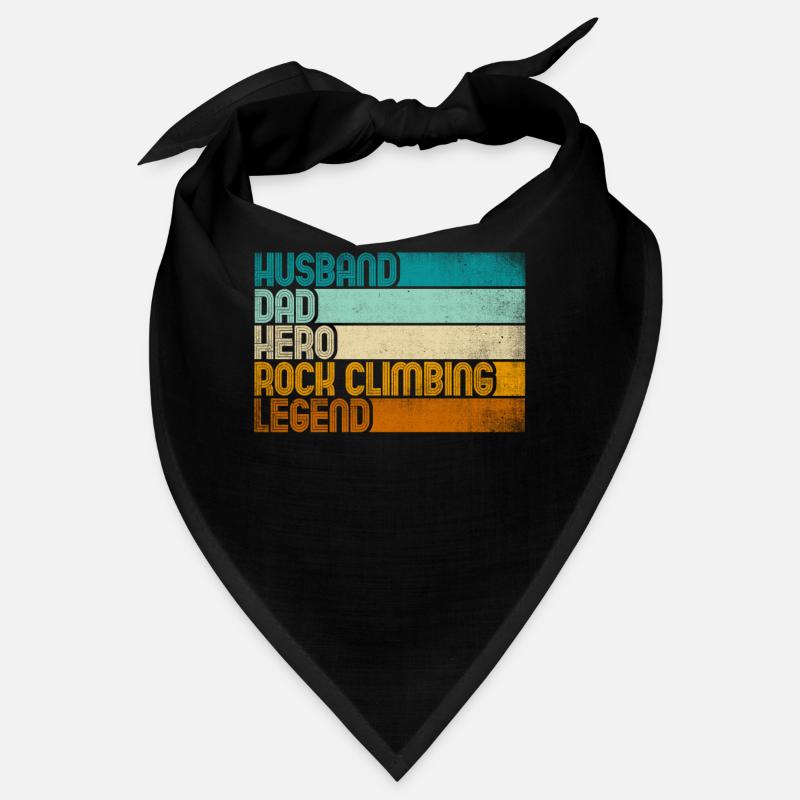 Retro Husband Dad Hero Rock Climbing Legend Bandana