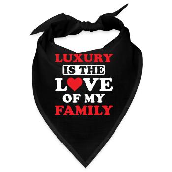 Familie Liebe - Bandana - Schwarz - Vorne