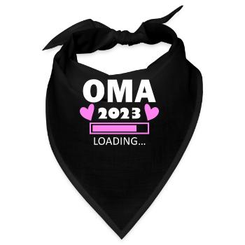 Oma 2023 - Werdende Oma 2023 - Bandana - Schwarz - Vorne