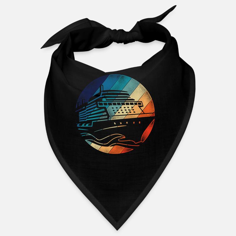 Cruise Ship Vacation Retro Vintage Bandana