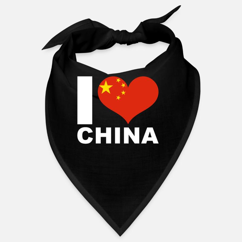 J’aime le drapeau du cœur de la Chine Bandana