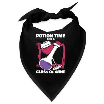 Aqua Tofana Weintrinken Mordgeheimnis - Bandana - Schwarz - Vorne