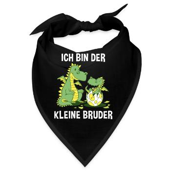 Drachen Kleiner Bruder - Ich bin der kleine Bruder - Bandana - Schwarz - Vorne