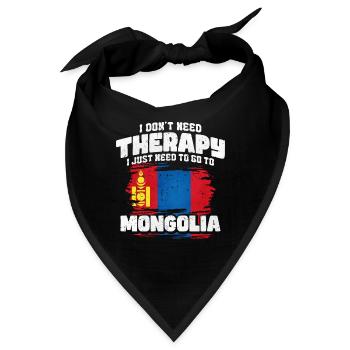 Mongolei - Bandana - Schwarz - Vorne
