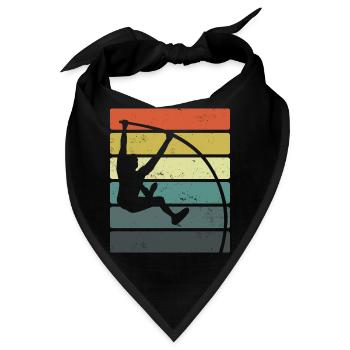 Stabhochsprung | Stabhochspringer Sport Geschenke - Bandana - Schwarz - Vorne