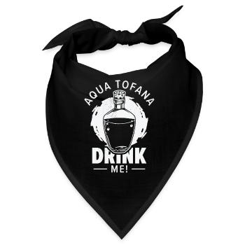 Aqua Tofana Drinking Mystery Fan Potion Drink - Bandana - Schwarz - Vorne