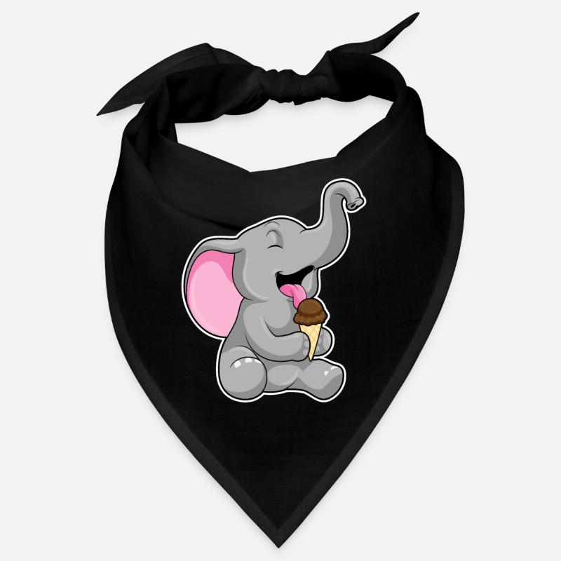 Elefant Waffeleis Bandana
