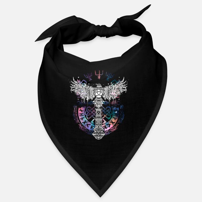 Thor Hammer Raven Mjölnir Rune Viking Galaxy Bandana