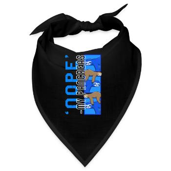 Atemtherapeuten-Shirt, Nope meine Bauchspeicheldrüse - Bandana - Schwarz - Vorne