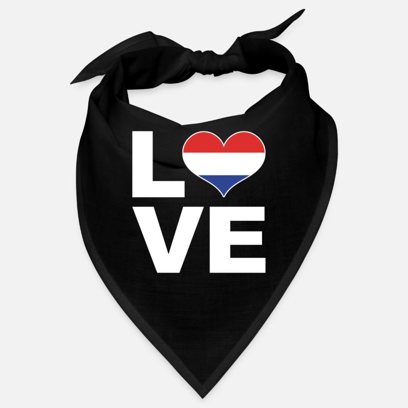 J’adore le drapeau du cœur des Pays-Bas Pays-Bas Bandana