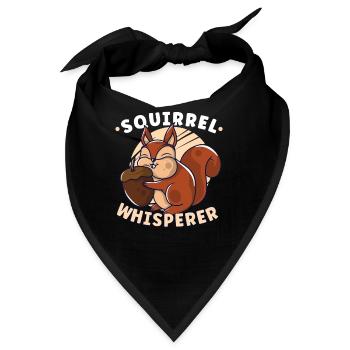 Funny Squirrel Fan Squirrel Lover Chipmunk Addict - Bandana - Schwarz - Vorne