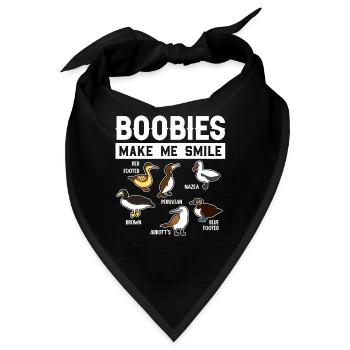 Lustige Tölpel-Seevögel-Sammlung - Bandana - Schwarz - Vorne