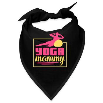 Yoga Mami Hobby Mutter Mama - Bandana - Schwarz - Vorne