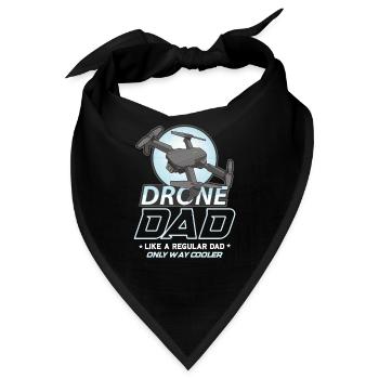 Drohne Pilot Opa Geschenkidee Alter Mann Mit - Bandana - Schwarz - Vorne