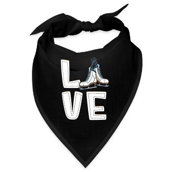 Eislaufen - Bandana - Schwarz - Vorne