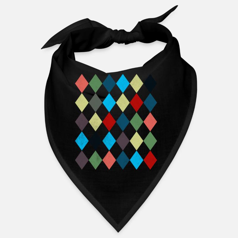 Rhombus White Red Costume Halloween Suit Bandana