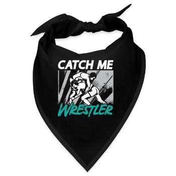 Catch Wrestling Catch Me Wrestler Fight Grappling - Bandana - Schwarz - Vorne