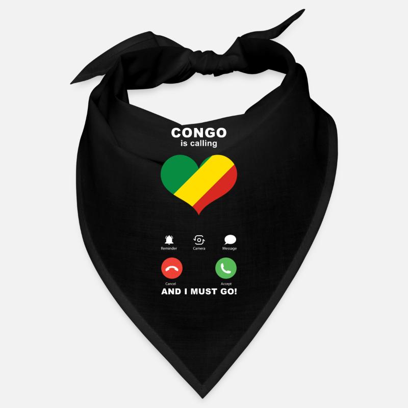 Le Congo appelle Congo Heart Souvenir Bandana