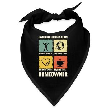 Neuer Hauseigentümer Informationen zum Umgang mit - Bandana - Schwarz - Vorne