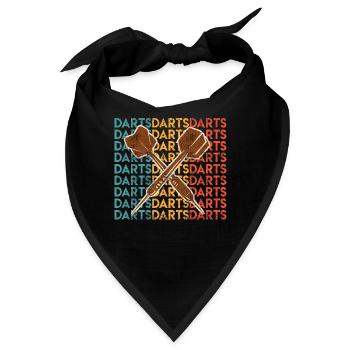 Darts spielen Dart Pfeile darten Dart - Bandana - Schwarz - Vorne