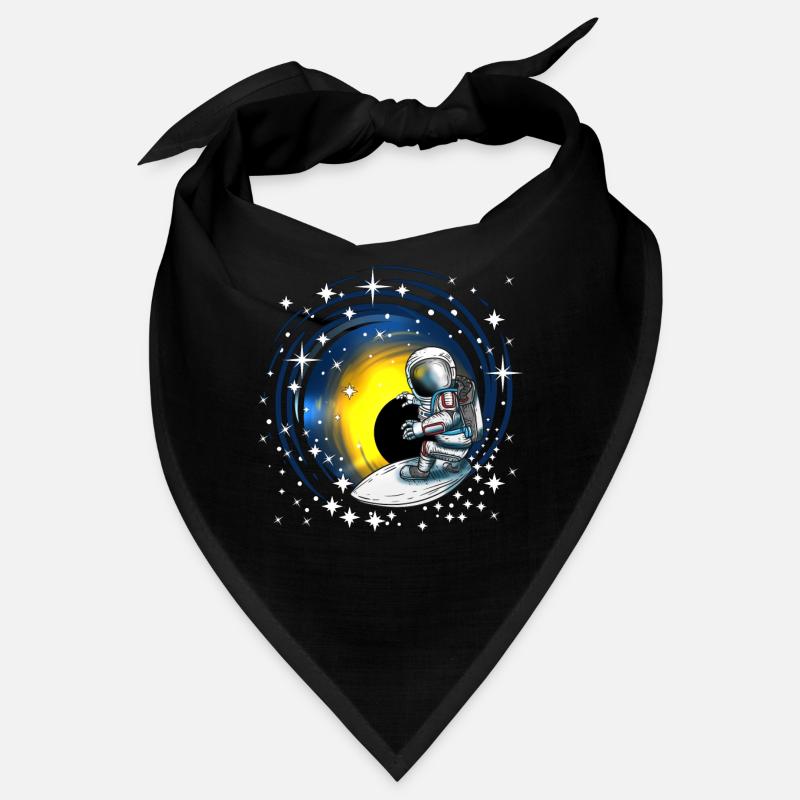 Surfer Cosmonaut Surf over Galaxies Solar System Bandana