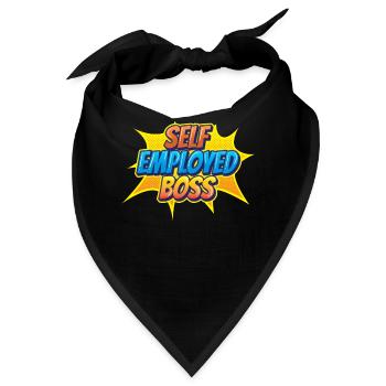 Selbständiger Chef Freelancer Selbstständig - Bandana - Schwarz - Vorne