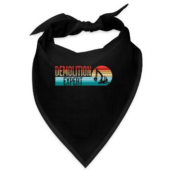 Retro 90s Abbruch Experten für den Demo Day - Bandana - Schwarz - Vorne
