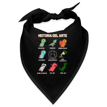 Kunstgeschichte Dinosaurier Spanisch - Bandana - Schwarz - Vorne