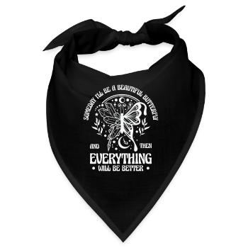 Himmlischer Schmetterling Mystische - Bandana - Schwarz - Vorne