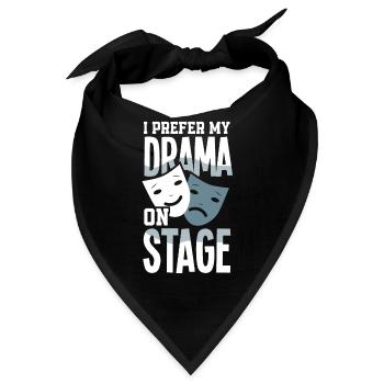 Lustiges Schauspieler Schauspielerin Geschenk - Bandana - Schwarz - Vorne