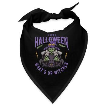 WHAT´S UP WITCHES - Bandana - Schwarz - Vorne